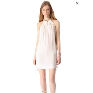 Rebecca Taylor Grecian Sequin halter mini dress